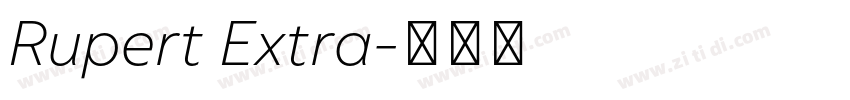 Rupert Extra字体转换